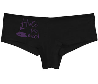 Hole In One - Suggestive Golf - Black Boy Short