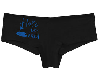 Hole In One - Suggestive Golf - Black Boy Short