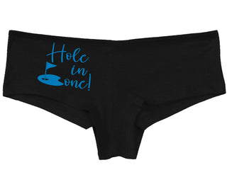 Hole In One - Suggestive Golf - Black Boy Short