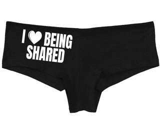 I Love Being Shared - Black Boy Short