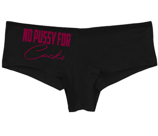 No Pussy For Cucks - Black Boy Short