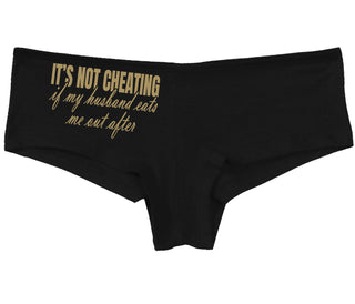 It's Not Cheating If My Husband Eats Me Out After - Black Boy Short