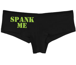 Spank Me. Stencil Design - Black Boy Short
