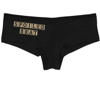 Spoiled Brat - Block Design - Black Boy Short