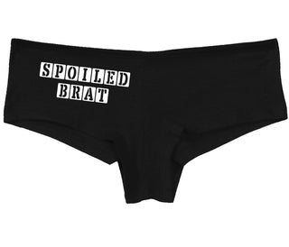 Spoiled Brat - Block Design - Black Boy Short