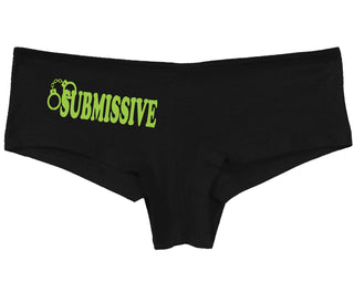 Submissive - Cuff Logo - Black Boy Short