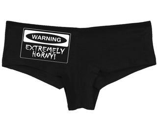 Warning Extremely Horny - Black Boy Short