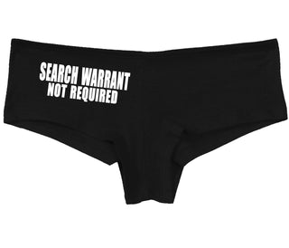Search Warrant Not Required - Black Boy Short