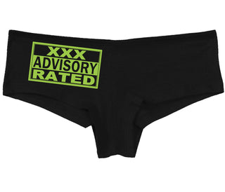 XXX Rated  Advisory Warning - Black Boy Short