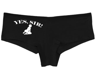 Yes Sir - Submissive Woman - Black Boy Short