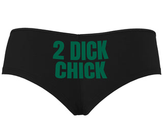 2 Dick Chick - Black Boyshort
