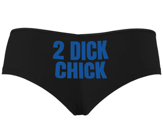 2 Dick Chick - Black Boyshort