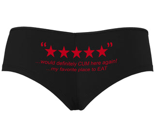 Five Star Review - Would Cum Again - Black Boyshort