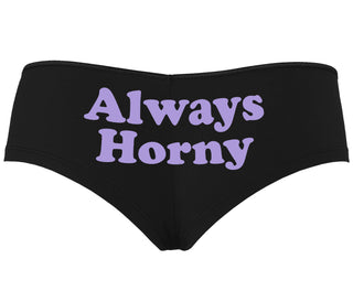 Always Horny - Black Boyshort
