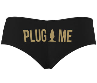 Anal Plug Me - Black Boyshort
