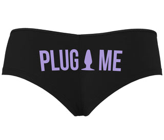 Anal Plug Me - Black Boyshort