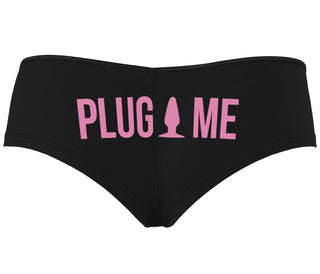 Anal Plug Me - Black Boyshort