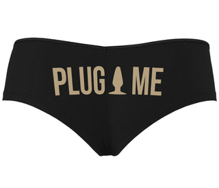 Anal Plug Me - Black Boyshort