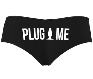 Anal Plug Me - Black Boyshort