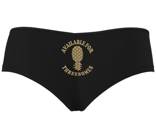 Available for Threesomes - Swinger Pineapple - Black Boy Short