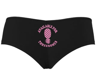 Available for Threesomes - Swinger Pineapple - Black Boy Short
