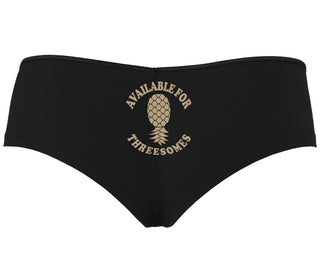 Available for Threesomes - Swinger Pineapple - Black Boy Short