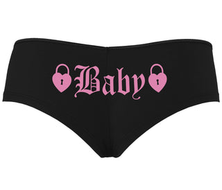 Baby Goth Look With Locks - Black Boyshort