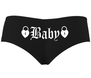 Baby Goth Look With Locks - Black Boyshort