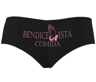 Bendice Esta Comida - Bless This Meal - Black Boyshort