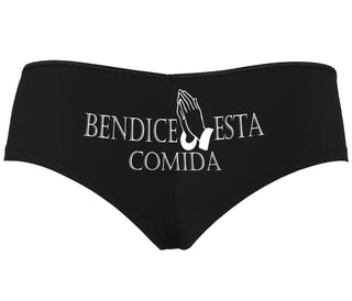 Bendice Esta Comida - Bless This Meal - Black Boyshort