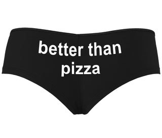 Better Than Pizza - Black Boyshort