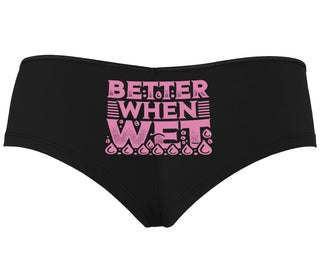 Better When Wet - Black Boyshort
