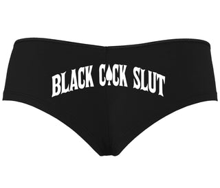 Black Cock Slut - Queen of Spades - Black Boyshort