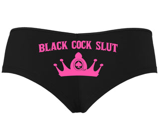 Black Cock Slut - Queen of Spades - Black Boyshort