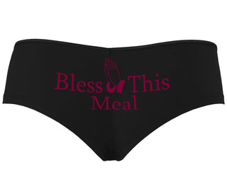 Bless This Meal - Black Boyshort