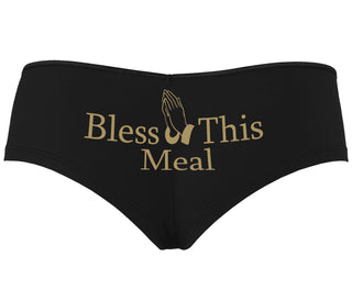 Bless This Meal - Black Boyshort