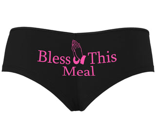 Bless This Meal - Black Boyshort