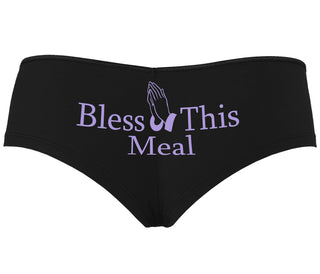 Bless This Meal - Black Boyshort