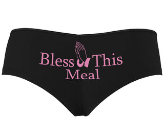 Bless This Meal - Black Boyshort