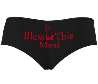 Bless This Meal - Black Boyshort