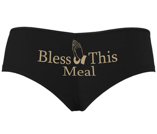 Bless This Meal - Black Boyshort