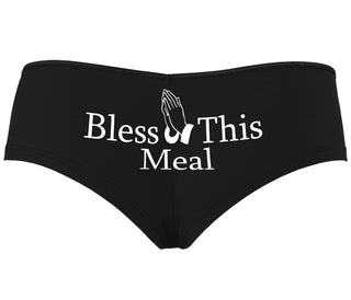 Bless This Meal - Black Boyshort