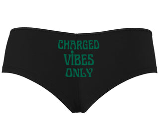 Charged Vibes Only - Black Boyshort