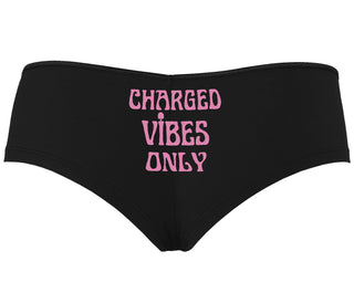 Charged Vibes Only - Black Boyshort