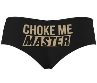 Choke Me Master - Black Boyshort