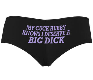 My Cuck Husband Knows I Deserve A Big Dick - Black Boyshort