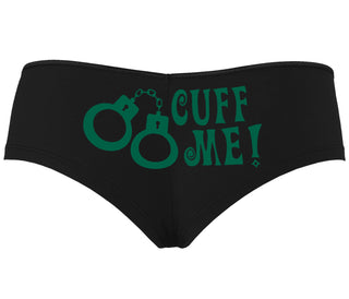 Cuff Me - Cute Handcuff Design - Black Boyshort
