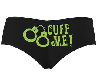 Cuff Me - Cute Handcuff Design - Black Boyshort