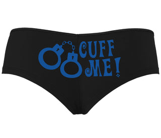 Cuff Me - Cute Handcuff Design - Black Boyshort