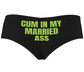 Cum In My Married Ass - Black Boyshort